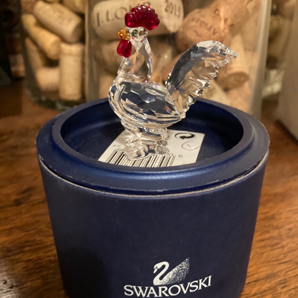 BEAUTIFUL Swarovski Crystal Rooster!